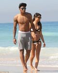 Netherlands footballer Leroy Fer relaxes with fiancee on Bra